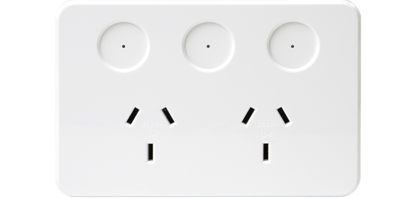 PIXIE smart double GPO - Smart home control of appliances - Australian smart home double power point
