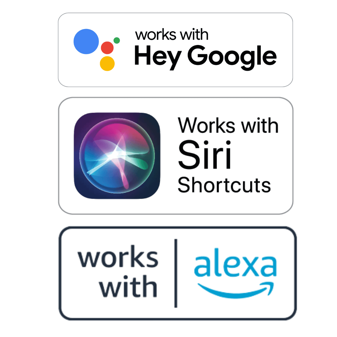 PIXIE voice control via Google, Alexa and Siri