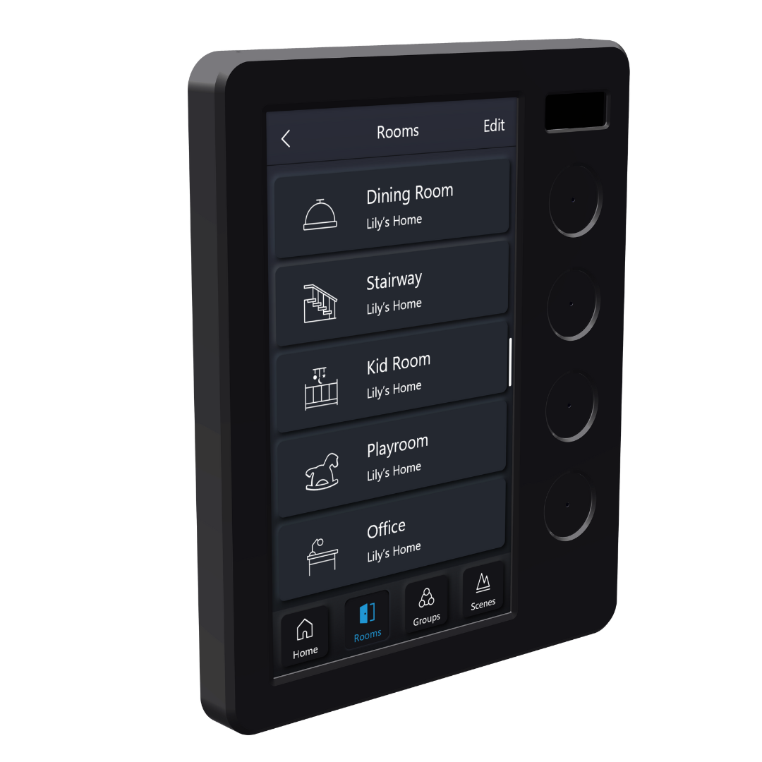 PIXIE Touch Panel in Matt Black finish