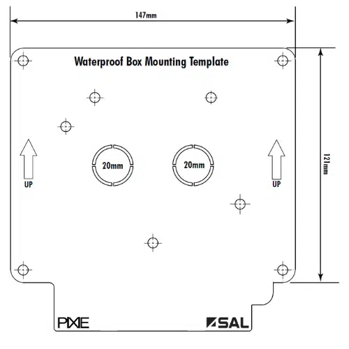 Single line image - PIXIE power point - PIXIE smart home system