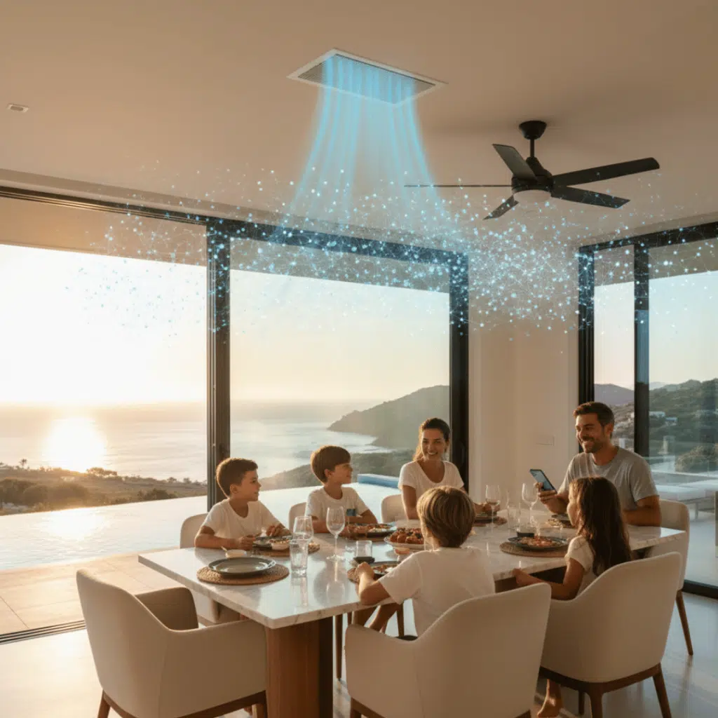 PIXIE CLIMATIQ smart home ecosystem — AC, fans and lighting as one system