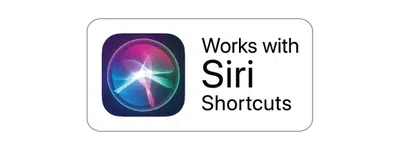 Works with Siri Shortcuts