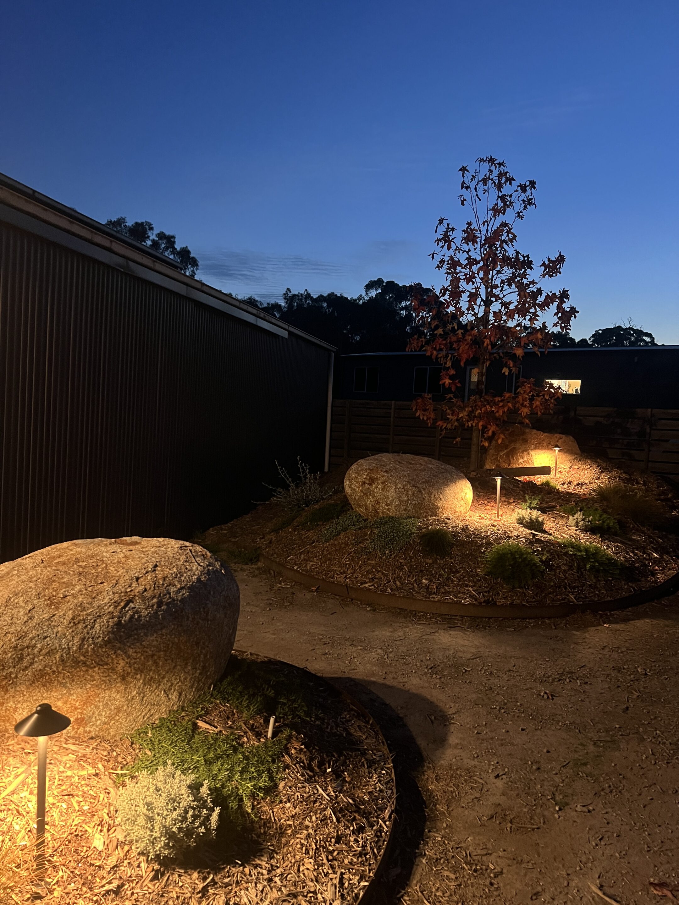 Somerville Garden Transformed: 100+ Lights on Existing Infrastructure