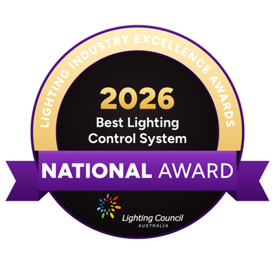 PIXIE, winner of Best Lighting Control System, 2026 Lighting Industry Excellence Awards, Lighting Council Australia